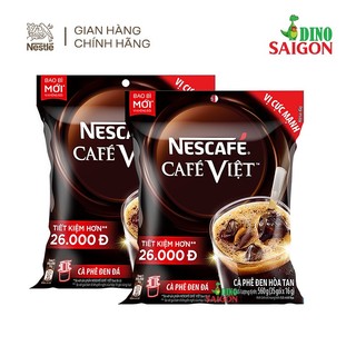 Combo 2 bịch cà phê đen đá hòa tan nescafé café việt