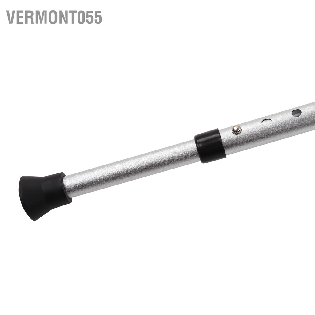 Vermont055 Phân Mía Có Thể Gập Lại Chống Trơn Trượt Điều Chỉnh Chiều Cao Ghế Nạng Hợp Kim Nhôm Đèn Pin Cho Người Tuổi