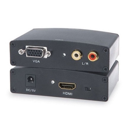 Bộ chuyển đổi tín hiệu từ VGA sang HDMI -HD Video Converter VGA to HDMI (Đen)