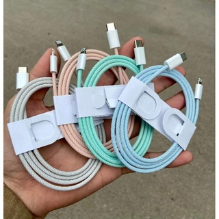 Dây sạc type c 20w bọc dù siêu bền, cáp sạc nhanh 20w hỗ trợ