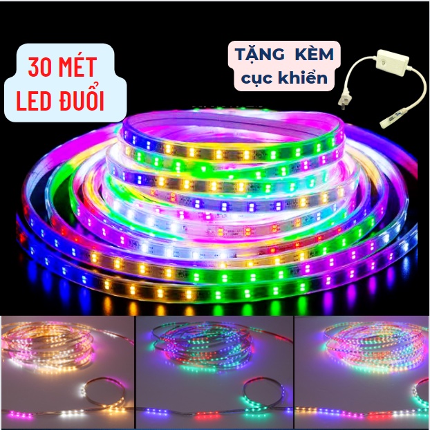 30M Dây Led Nháy Đuổi CHIP 2835 Tặng kèm nguồn Led Thắng Trang