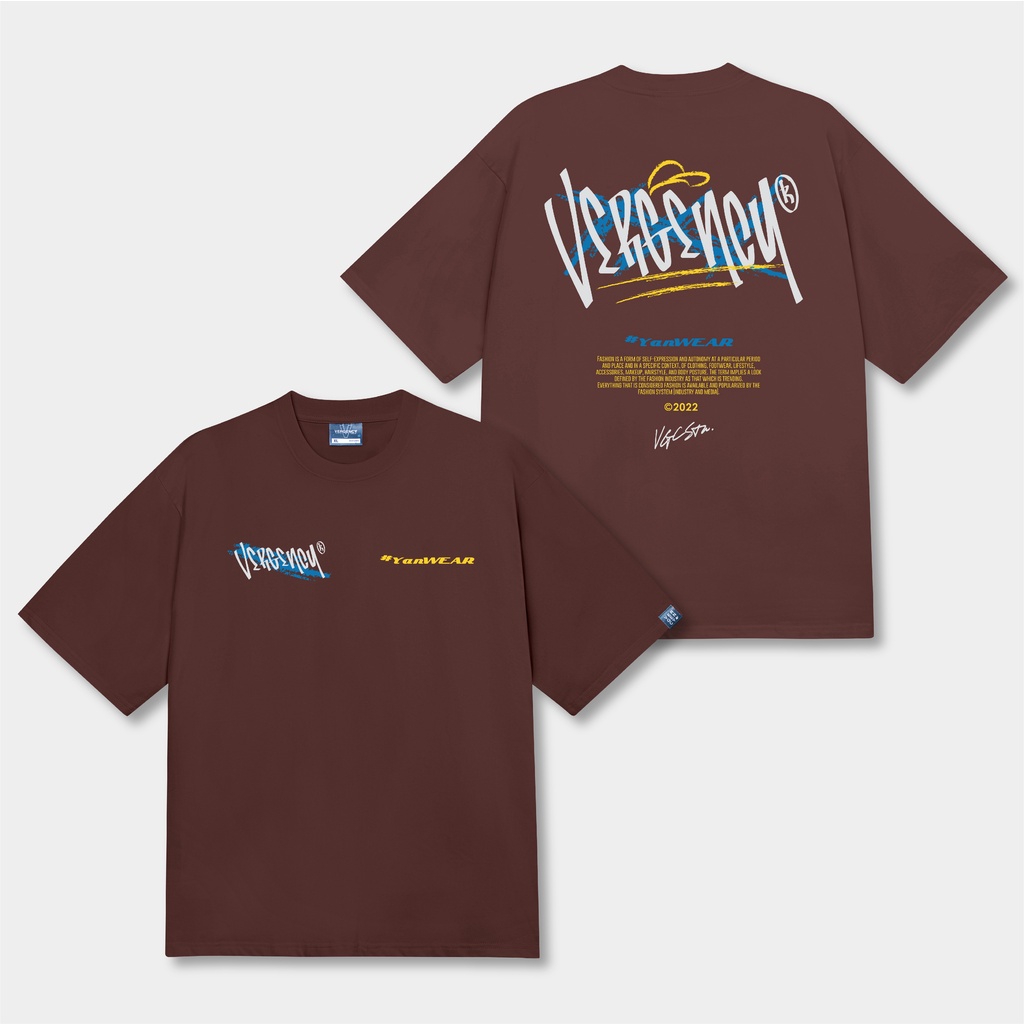 Áo thun nam nữ local brand unisex form rộng tay lỡ Vergency Rapper/RAP hàng chính hãng 6 màu sắc