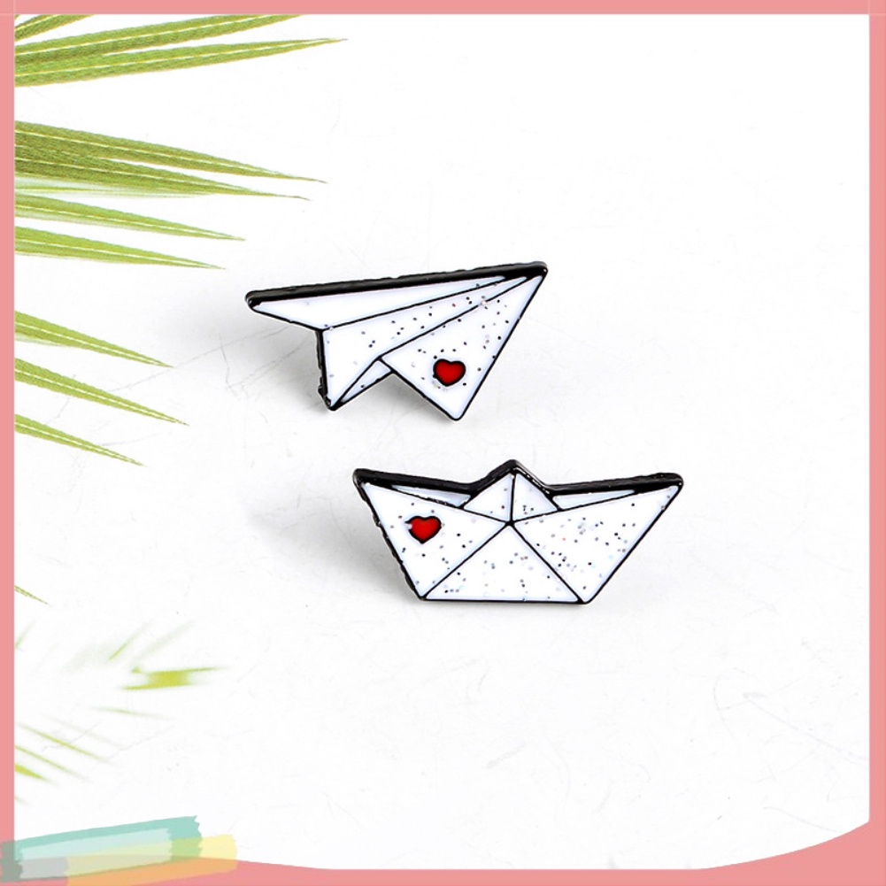 Ghim Cài Áo Hình Máy Bay Giấy Độc Đáo Thời Trang Cho Nam Nữ