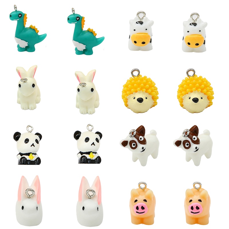 Hạt phụ kiện Beadia bằng nhựa resin kiểu động vật dễ thương để làm đồ trang sức