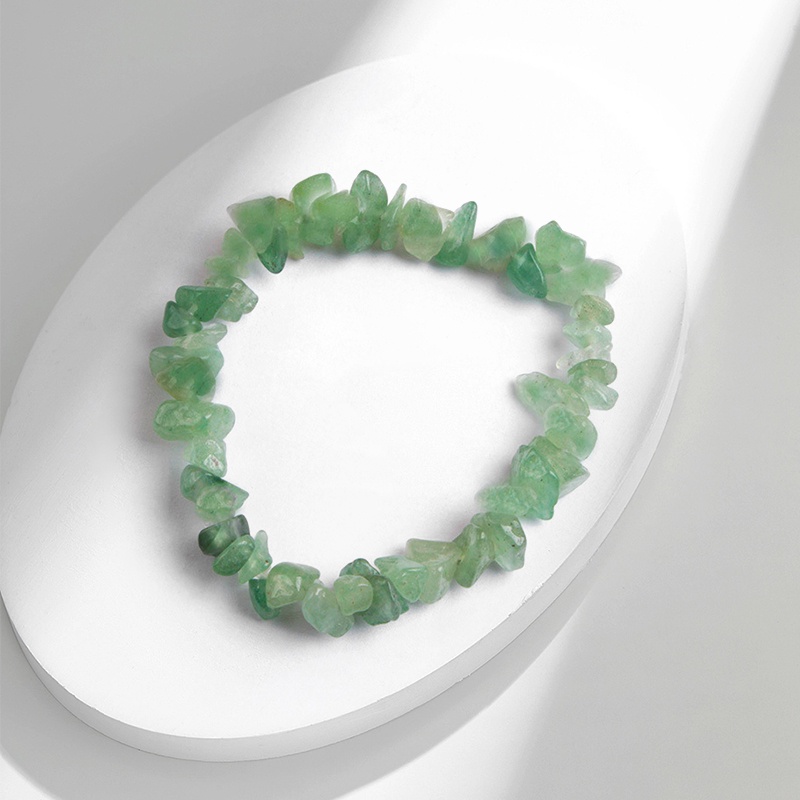 ✨✨Vòng Tay Đá Pha Lê Tự Nhiên Không Đối Xứng Co Giãn Cho Nữ