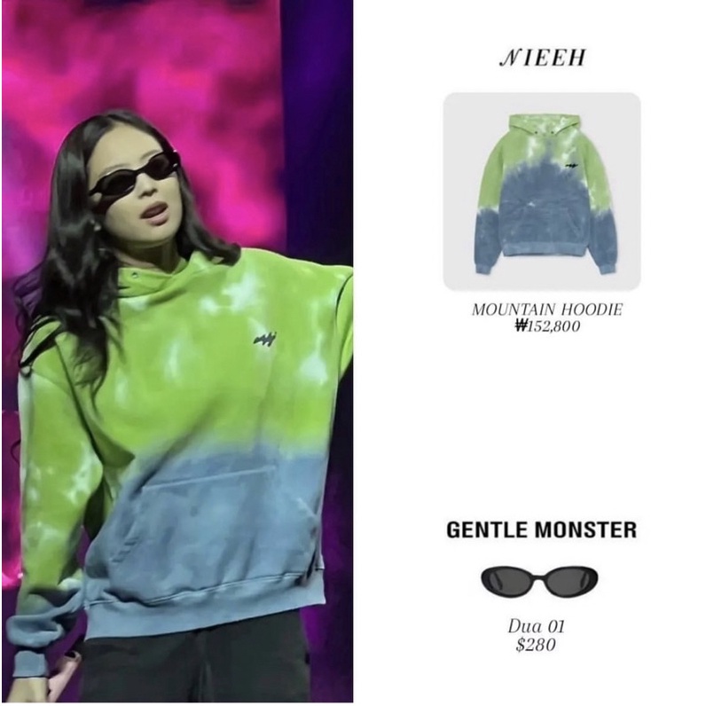 Áo hoodie loang hai màu giống Jennie Blackpink,Monsta X