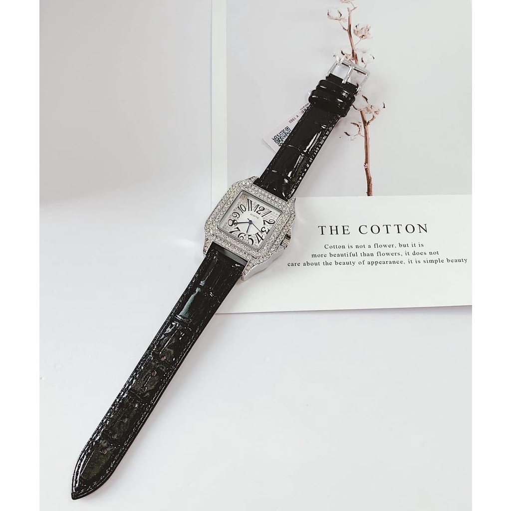 [CHÍNH HÃNG] Đồng hồ nữ Scottie mặt vuông full đá hot trend bền bỉ sang trọng Mai Luxury Watch SC 9127