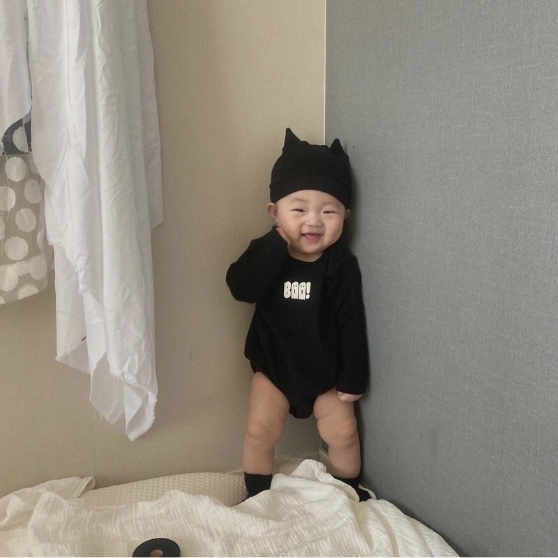 Mũ cotton batman cho bé yêu 3-18m