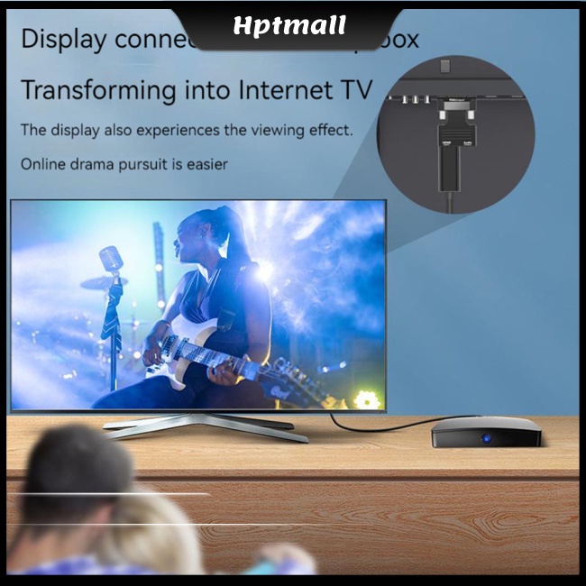 Bộ Chuyển Đổi Vga Sang Hdmi 1080p Hd Tương Thích Với PS4 / PC / Laptop / Tv / Máy Chiếu