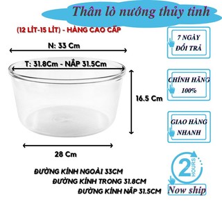 Linh kiện lò nướng thủy tinh 12l/15/17l công suất 1200w/1300w/1400w