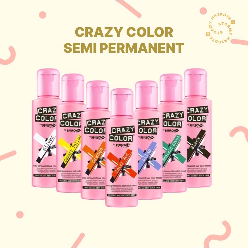 [XẢ KHO] Nhuộm tóc Crazy Color dạng Semi-permanent
