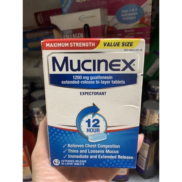 [HÀNG MỸ] Viên Uống Giảm Ho Long Đờm Mucinex DM Maximum Strength