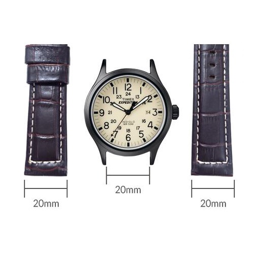 Dây da đồng hồ nam nữ đủ size 12/14/16/18/20/22/24 cực mềm