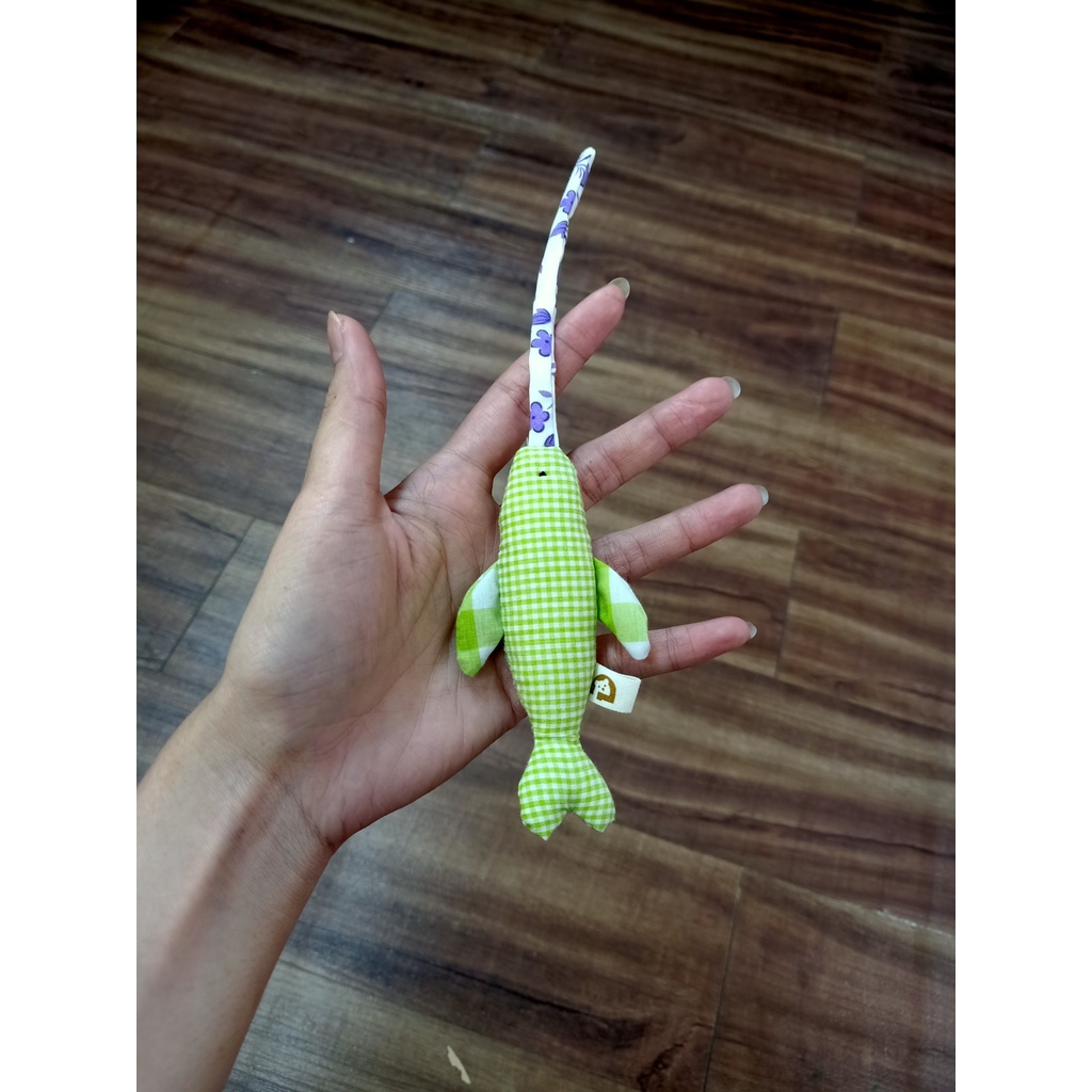 Cá nhỏ, Màu Sắc Ngẫu Nhiên - Gấu Bông Đình May, 11cm