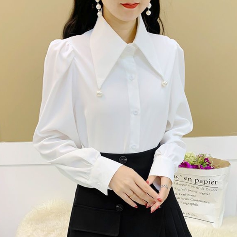 Áo Sơ Mi Trắng Tay Dài Thời Trang Công Sở 2023