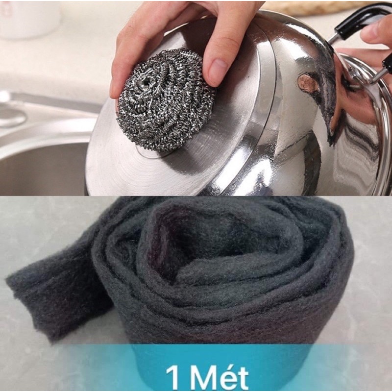 cọ xoong - 20 tặng 1 - miếng 1 mét bùi nhùi cọ xoong