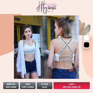 Áo Lót Tập Gym Yoga Thể Thao Hai Dây Có Mút Ngực Dày Dặn