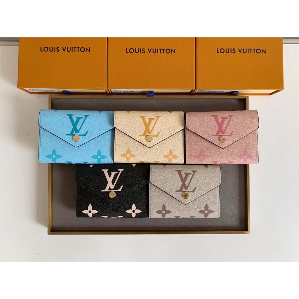 Giao Hàng Trước Ví Ngắn Nữ In Họa Tiết LV Louis Vuitton M80086