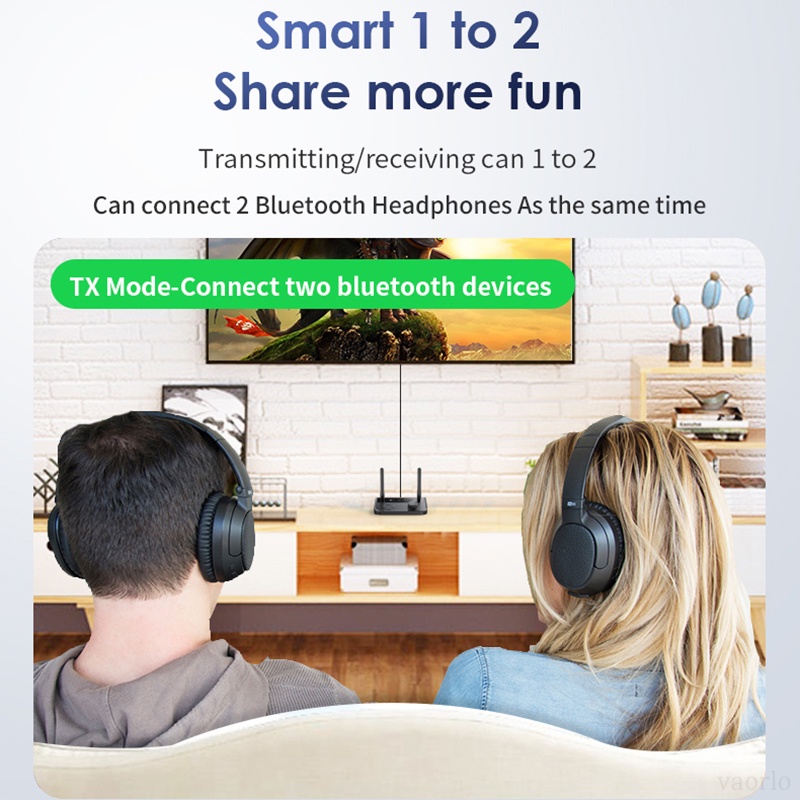 Thiết Bị Truyền Nhận Tín Hiệu Âm Thanh bluetooth 5.3 3.5mm aux 2 rca 2 Trong 1 Chuyên Dụng Cho Xe Hơi / tv / pc