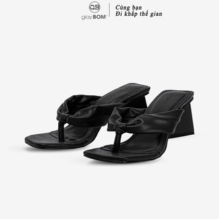 [Mã WABRMH99 giảm 12% đơn 99K]Dép Nữ giayBOM Gót Tứ Giác Xỏ Ngón Cao 3 cm GB00057