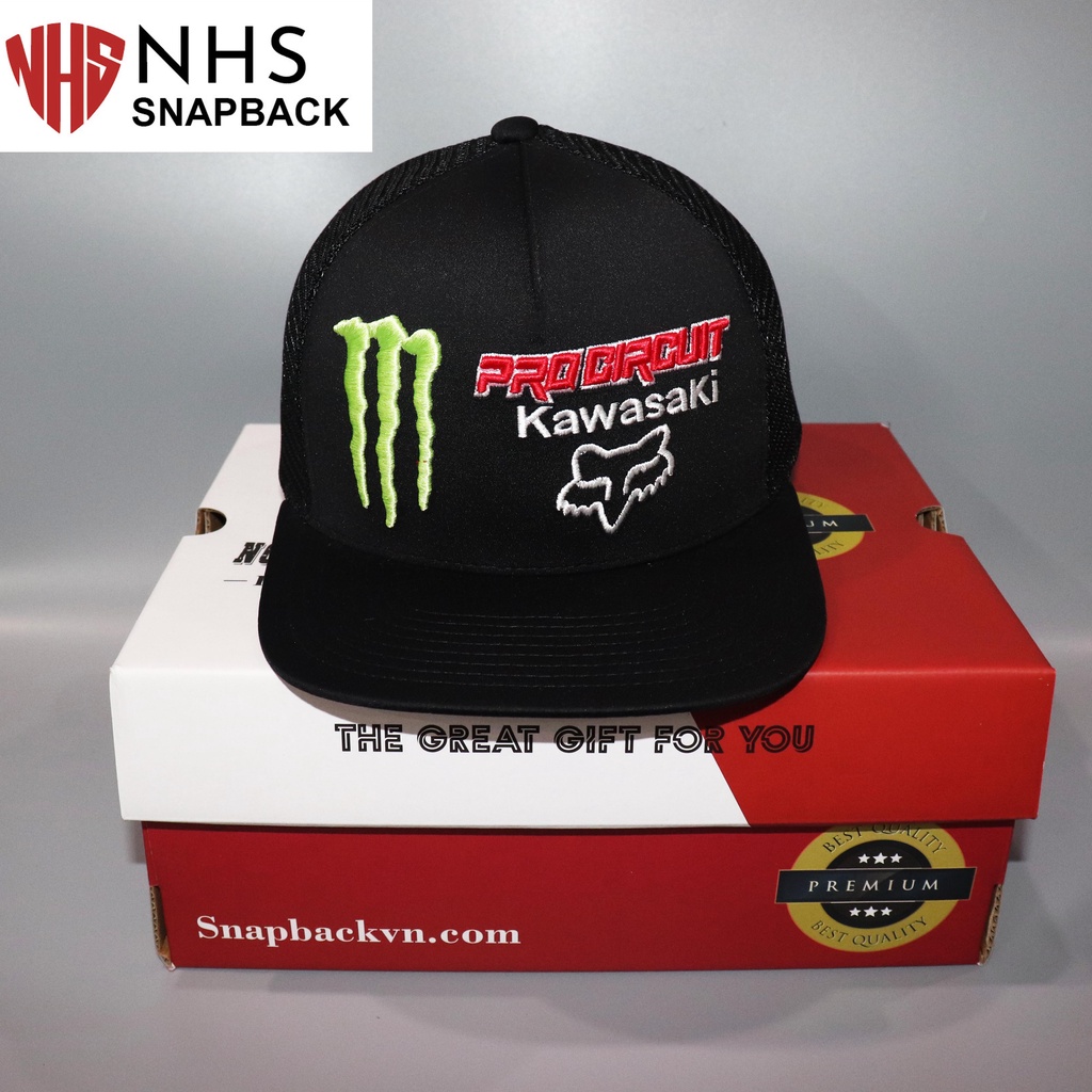 Nón NHS Snapback Kawasaki Siêu Xe 2022 Fox001 .