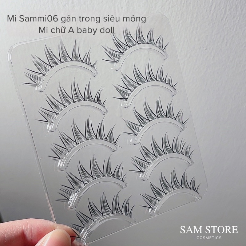 Mi chữ A mắt ướt gân trong cao cấp Sammi06 dạng baby doll tạo mắt búp bê siêu đẹp hack mắt to gấp đôi