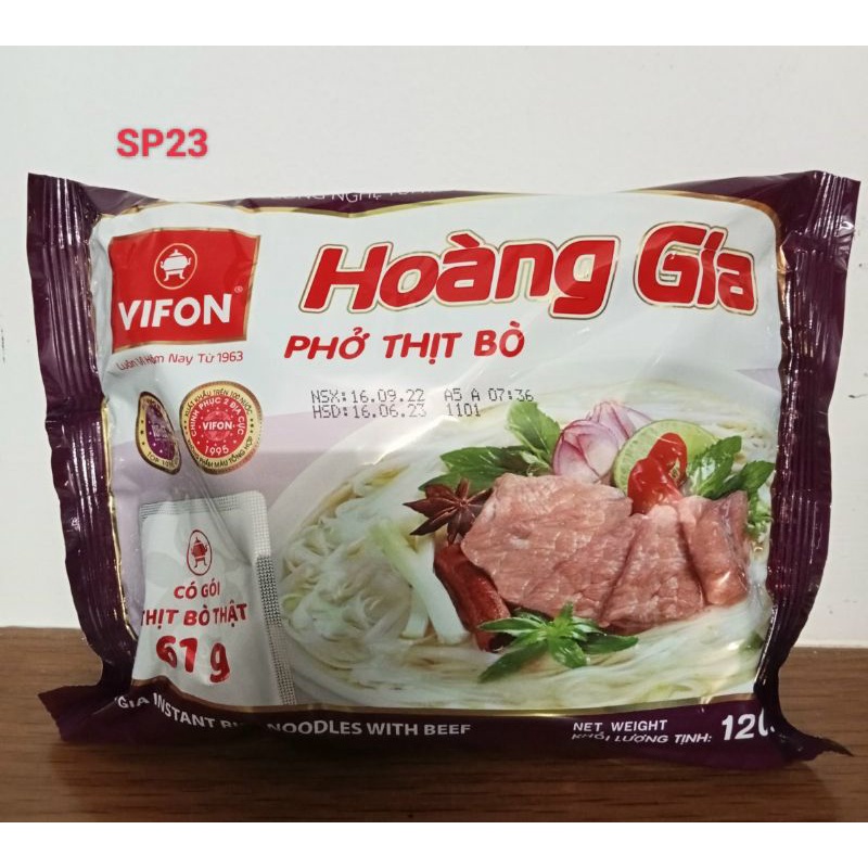 Phở Bò Hoàng Gia Vifon ( combo 6 gói*120g/hộp)