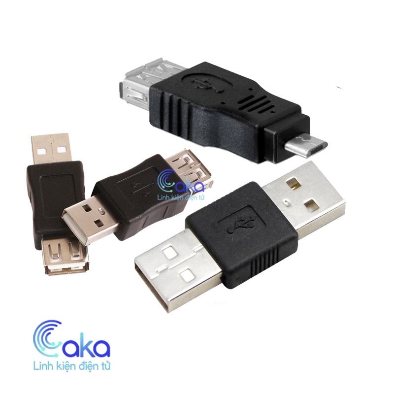 Đầu chuyển usb sang đầu usb đực, usb cái,  usb micro 2.0
