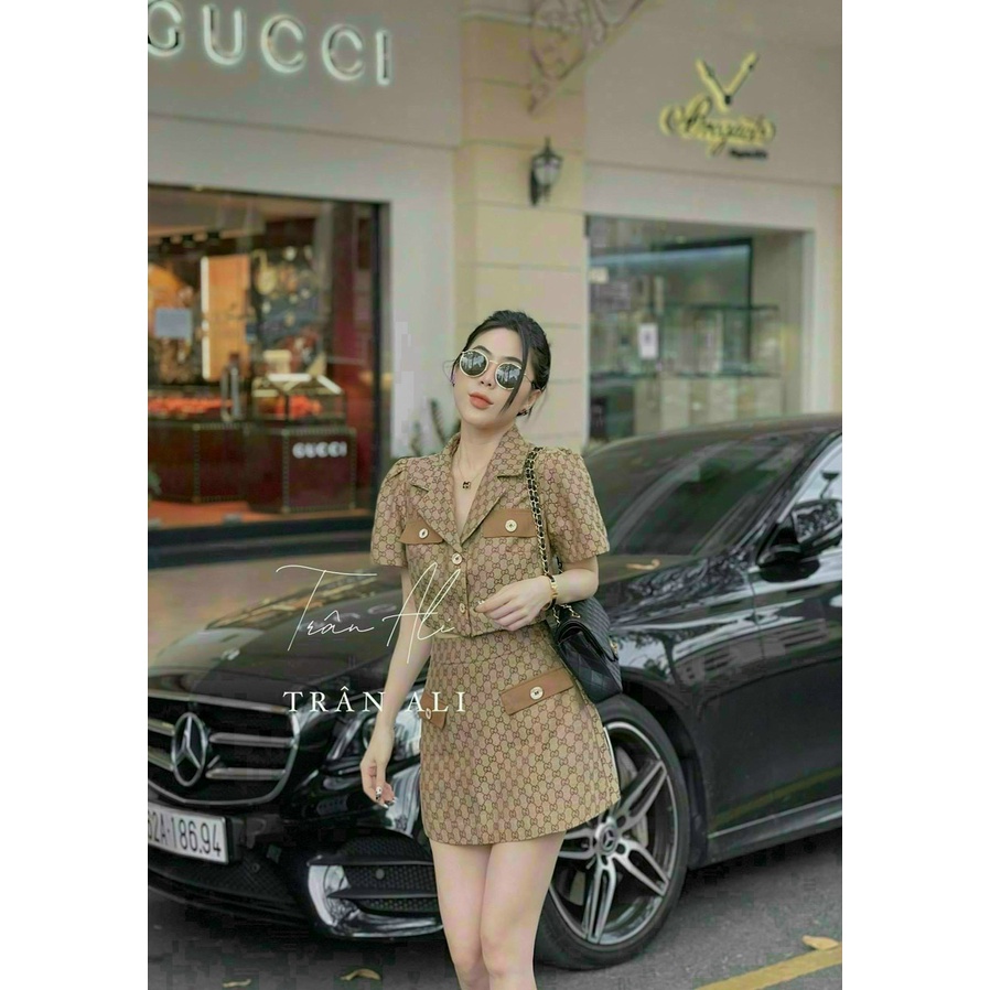 SÉT BỘ ĐÙI THỜI TRANG NỮ MẶC ĐI CHƠI CHẤT FOR VẢI SHOP CỔ VEST PHỐI VIỀN CỰC ĐẸP MyMy store