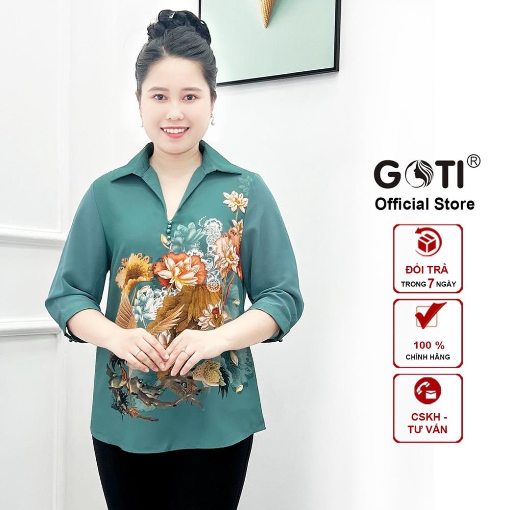 - Áo Trung Niên Kiểu Tặng Mẹ U50 U60 Tay Lững Dáng Dài Dạng Lụa Pháp Cao Cấp In 3D Hoa Tiết 3A35 3A29