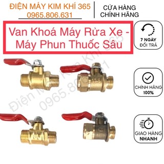 Van Bi Khoá Đồng Ren 14 mm - Dùng Làm Béc Rửa Xe Máy Lạnh - Phụ Kiện Rửa Xe