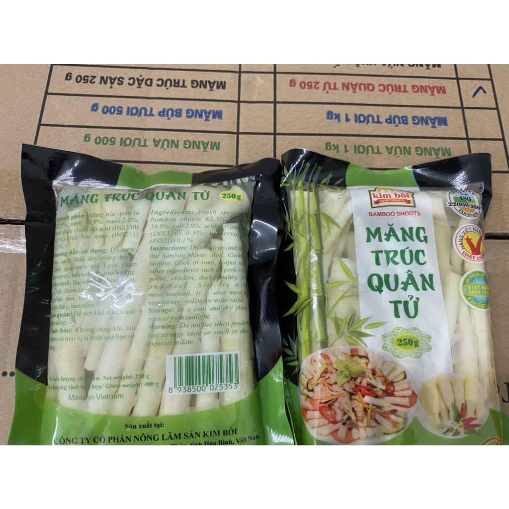 Combo 5 gói măng trúc quân tử 250gr