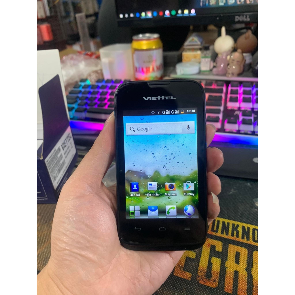 Điện thoại GIÁ RẺ CẢM ỨNG VIETTEL V8404 - 2 sim 2 sóng - Dùng phát wifi, nghe gọi - Hỗ trợ 3G,Wifi New Fullbox
