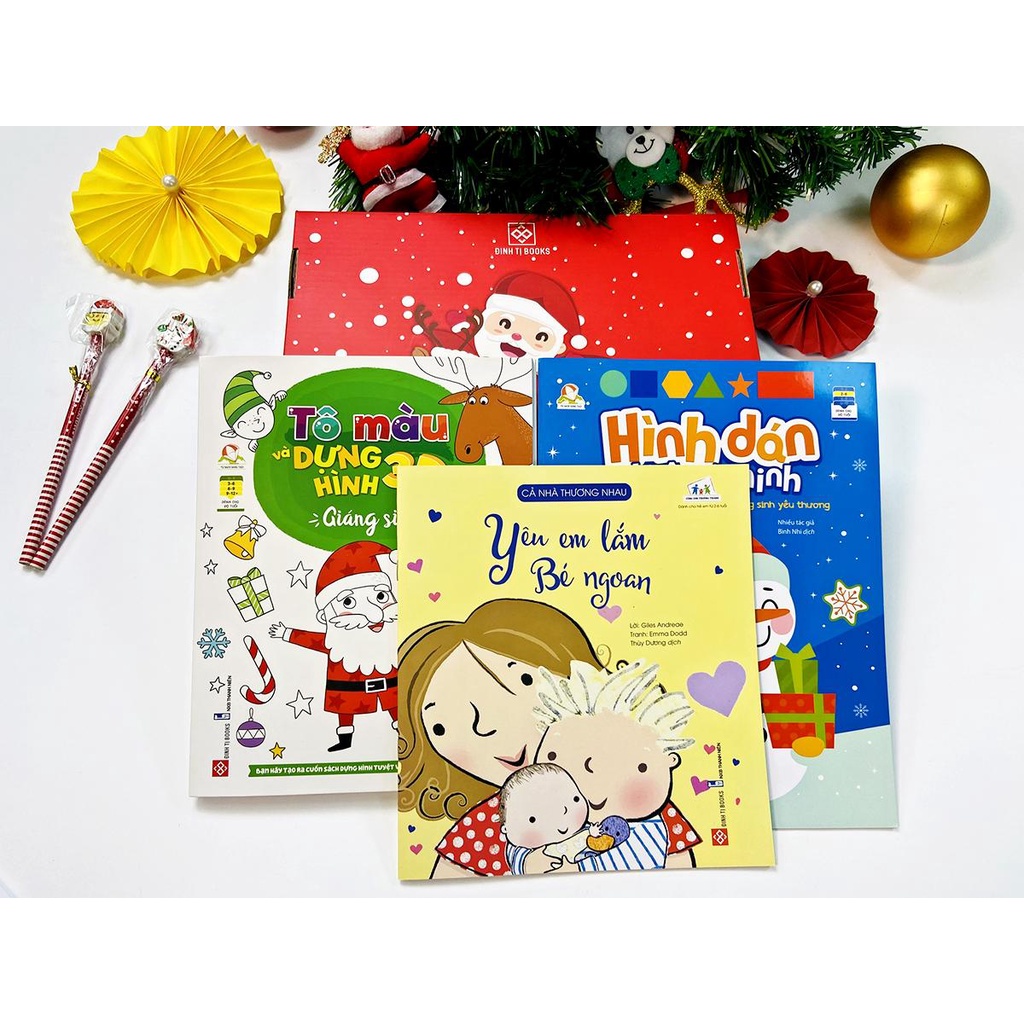 Sách - Hộp Quà Tặng Giáng Sinh 2022 Cho Bé Yêu