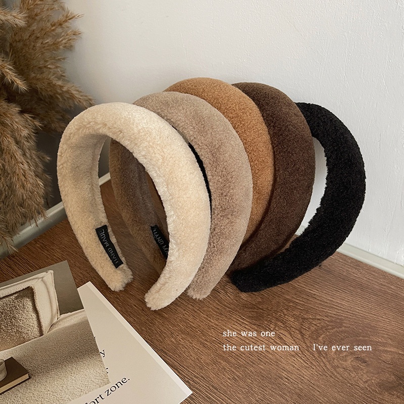 Băng Đô Vải Lông Màu Trơn Đơn Giản Thời Trang Thu Đông 2022