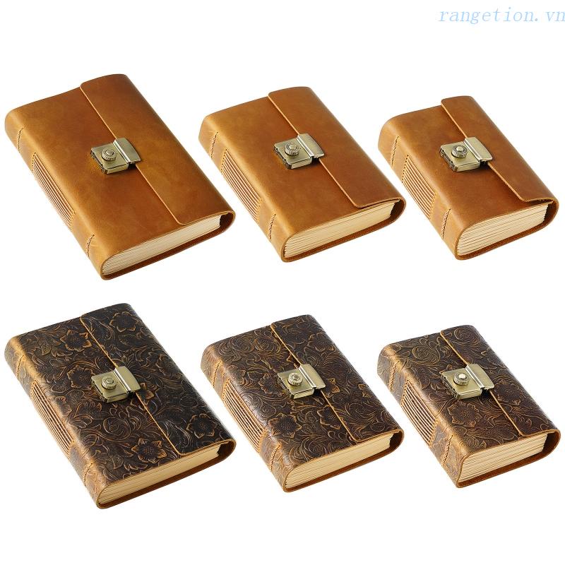 Sổ Ghi Chú Bằng Da RAN Có Khóa Mật Khẩu Tiện Dụng