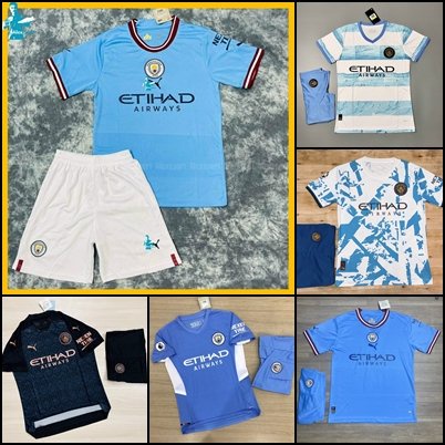 FREESHIP - Bộ Quần Áo bóng đá CLB Manchester City 22/23 - Hàng Super Thái Chuẩn thi đấu