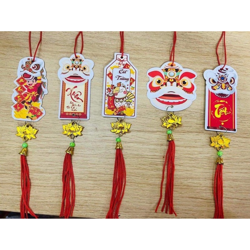 Set dây liễn treo tết - Trang trí cây đào mai- phụ kiện decor làm tháp tài lộc