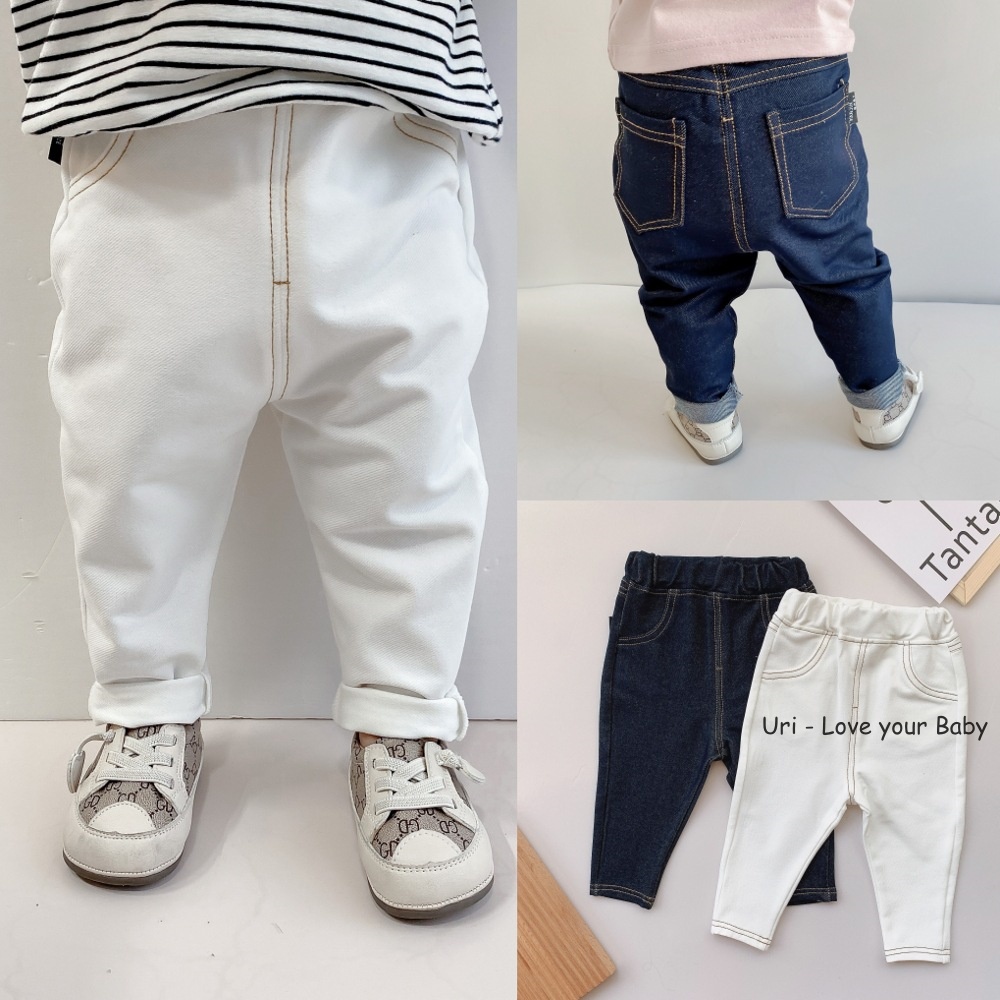Quần denim dệt kim Boo cho bé 3-24m