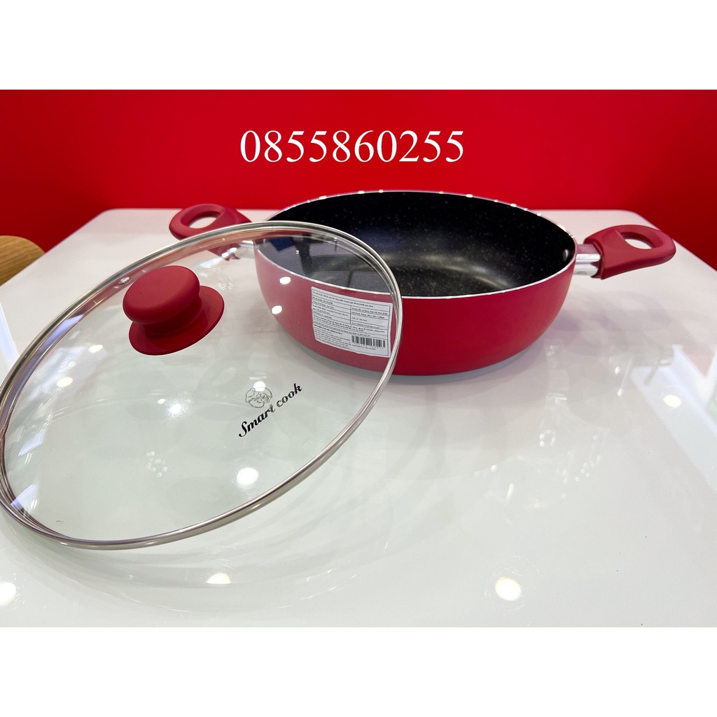 Nồi lẩu chống dính vân đá Smratcook 5552KMB chảo xào