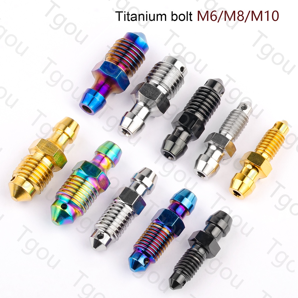 Ốc Vít M6 Pitch1.0mm M8 M10 Pitch 1.0 / 1.25mm Bằng Hợp Kim Titan Cho Phanh Xe Mô Tô