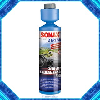 Nước rửa kính Sonax Xtreme clear view 1:100 concentrate, làm sạch và trong kính lái xe ô tô.
