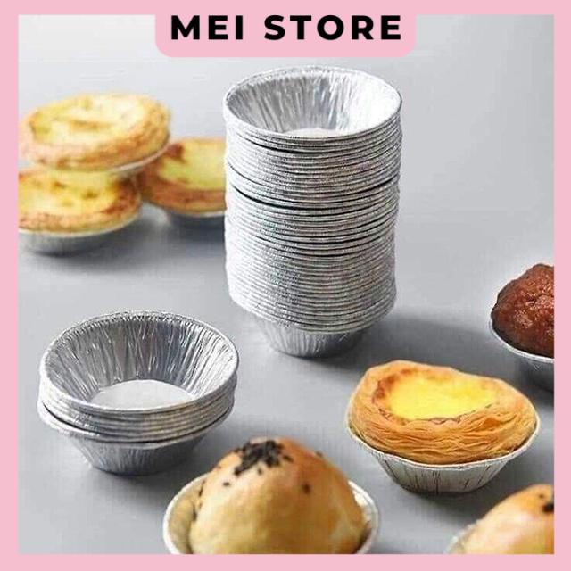 Set 100 Cái Chén Giấy Bạc Nướng Thực Phẩm Bánh