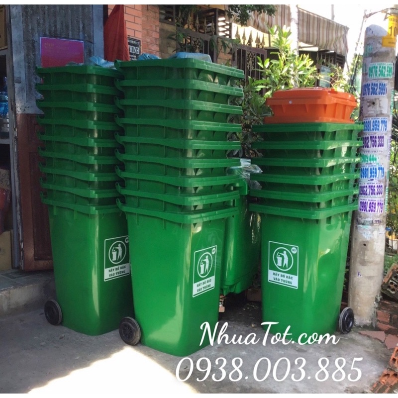 Thùng Rác 240 Lít - Bảo Hành 2 Năm - Ưu Đãi Giá Sốc - Giảm Giá Khủng