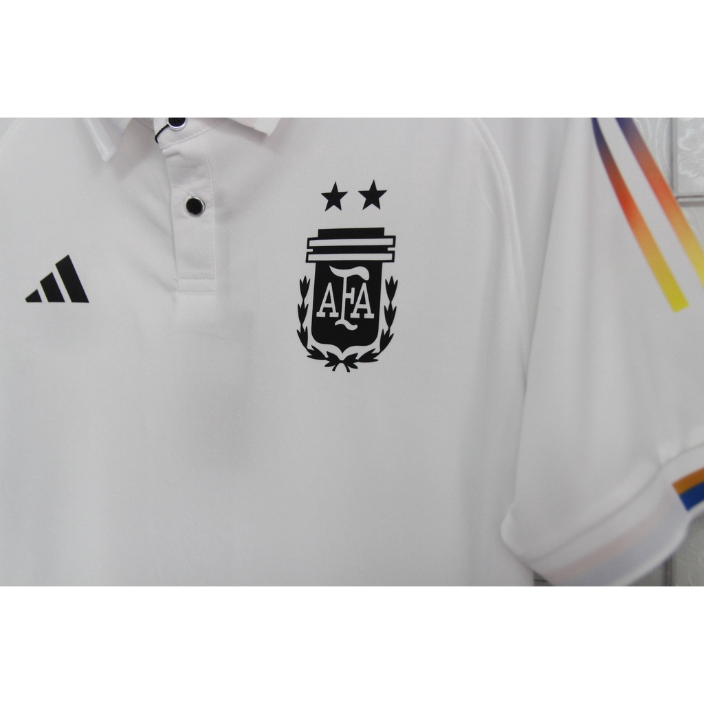Áo polo Argentina Trắng Sắc Màu 2022-2023