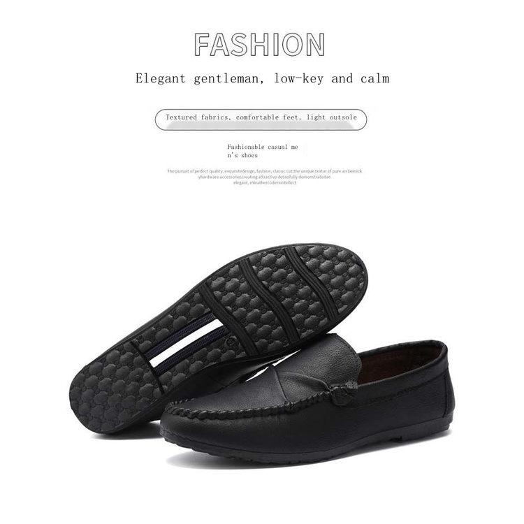 Giày Lười Da Phong Cách Hàn Quốc Thời Trang Mùa Thu 2022 Cho Nam