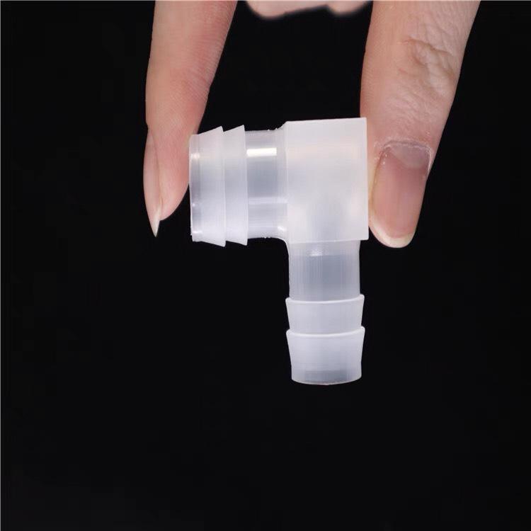 Cút nối ống vuông góc- Đầu chuyển ống nối góc L cho dây dẫn khí, ống nước máy lọc bể cá cảnh thủy sinh