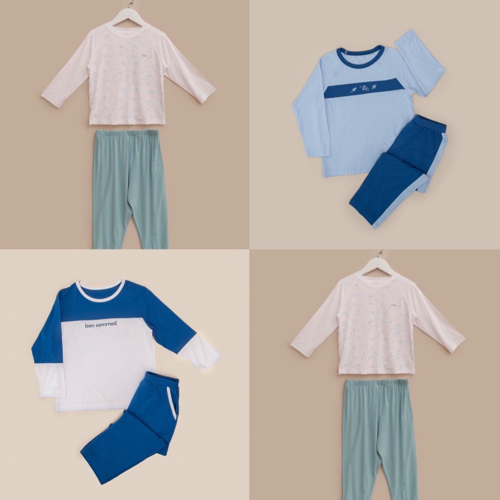 Bộ Quần Ao Trẻ Em Dài Tay Nous Pyjama bé Trai - Size 2-6 Tuổi