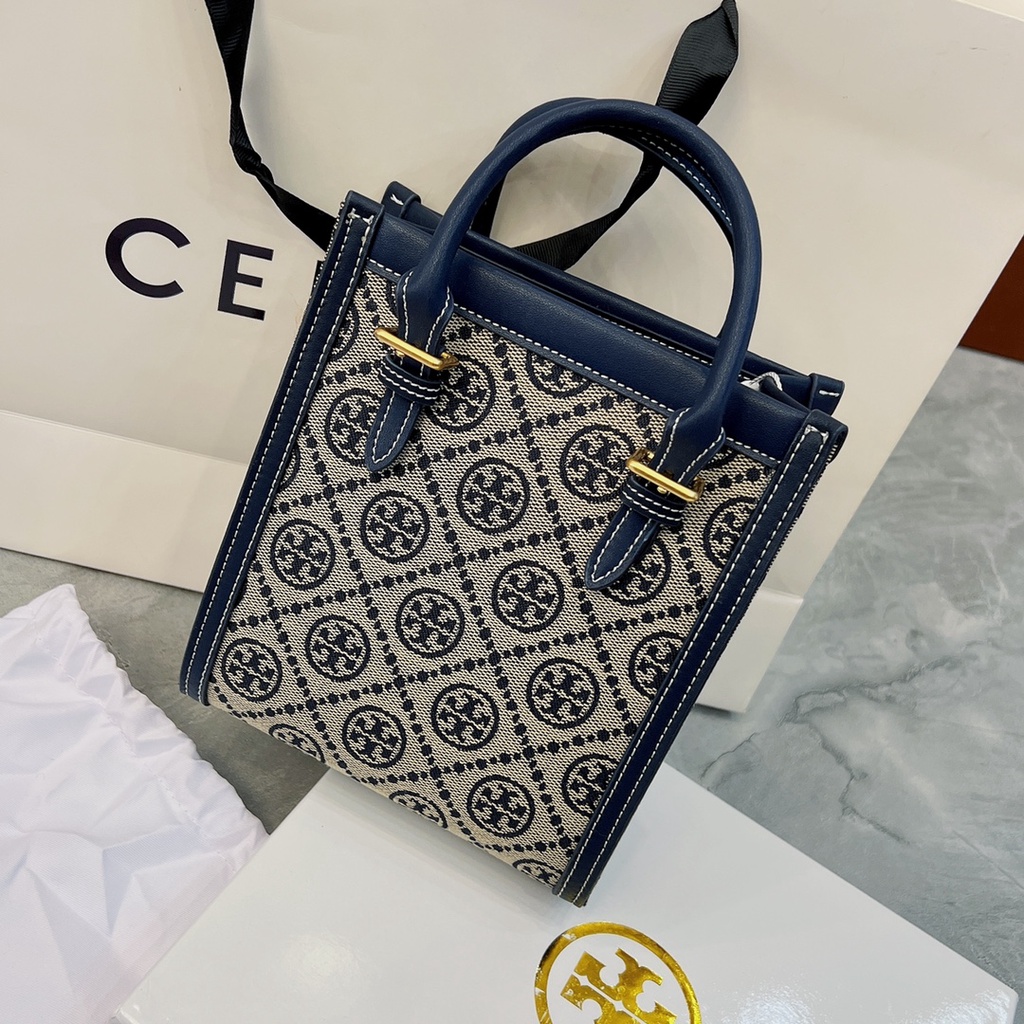 Toryburch Mini T Monogram Tote 2 Màu