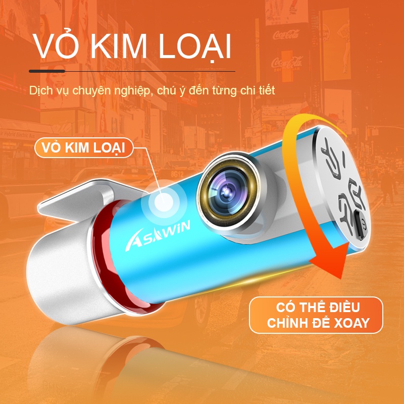 Camera hành trình ô tô Asawin s35 WiFi Full HD 1080P Máy ghi âm lái xe tự động | BigBuy360 - bigbuy360.vn